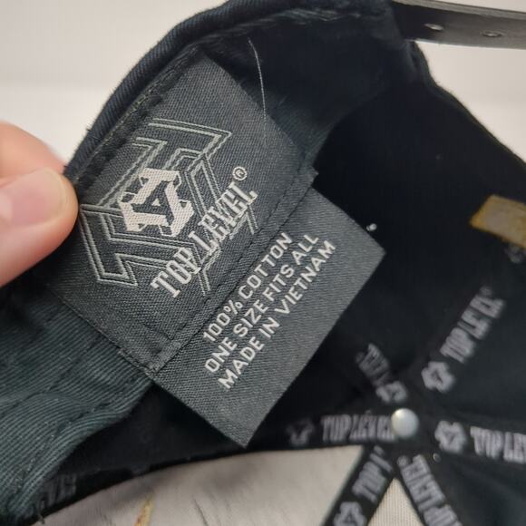 Mexican Mexico Eagle Snapback Cap Black OS Adjustable Embroidered Top Level - Picture 9 of 9